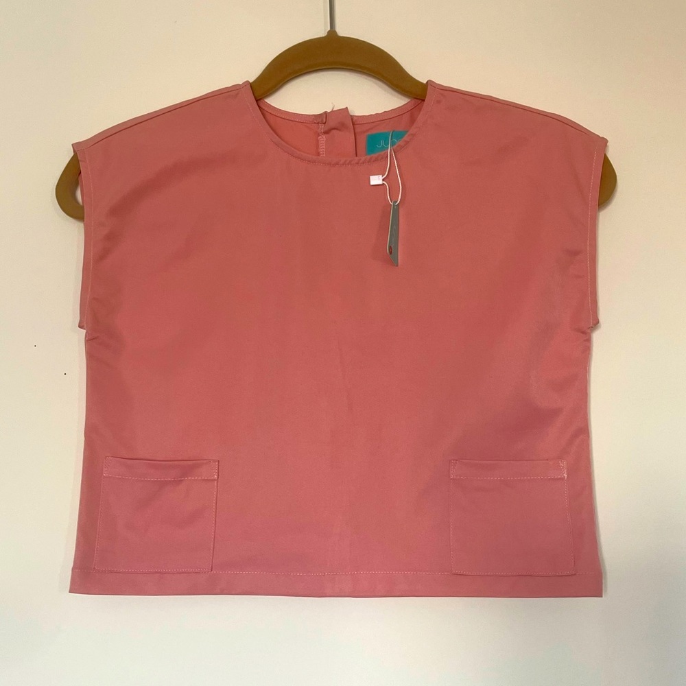 NWT JUNEE JR Kids Sarina Top w. Pockets | 8 | Pink